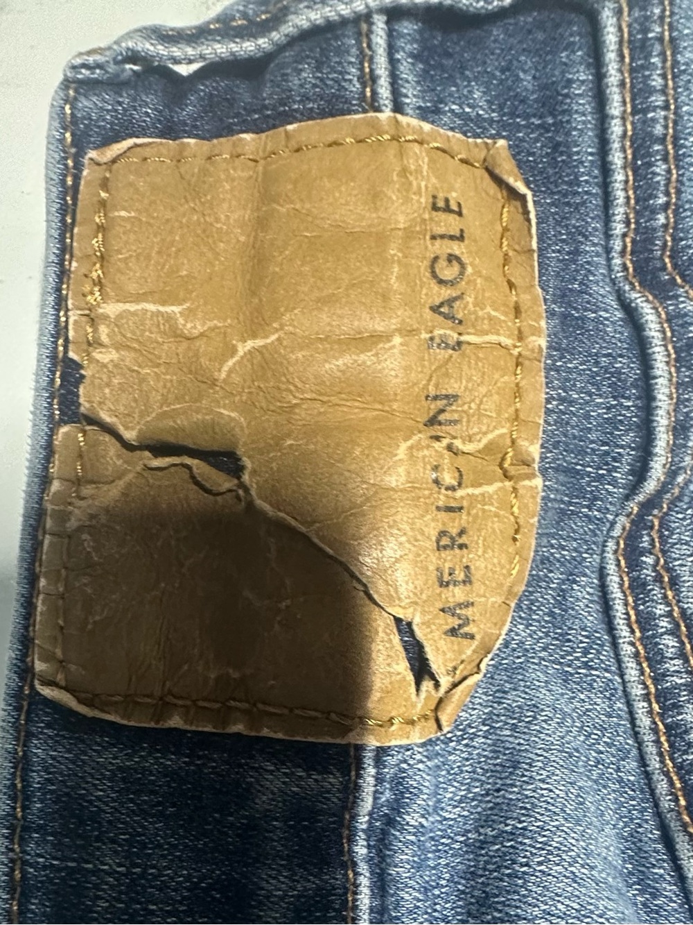 American Eagle Outfitters Distressed Skinny Jeans - Blue - Picture 5 of 5